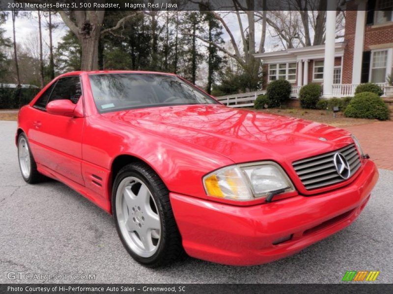 Magma Red / Java 2001 Mercedes-Benz SL 500 Roadster