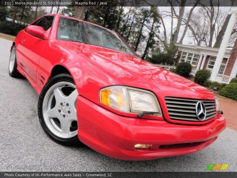 Magma Red / Java 2001 Mercedes-Benz SL 500 Roadster