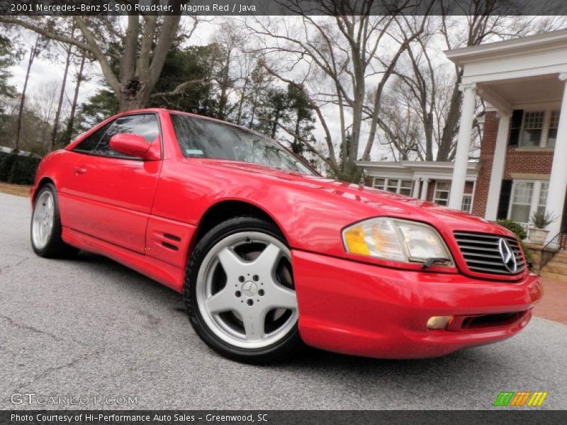 Magma Red / Java 2001 Mercedes-Benz SL 500 Roadster