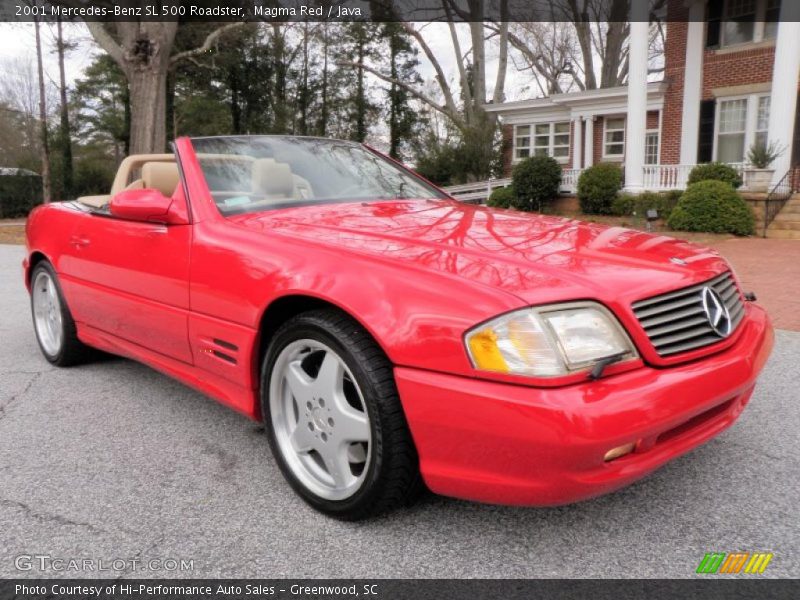 Magma Red / Java 2001 Mercedes-Benz SL 500 Roadster
