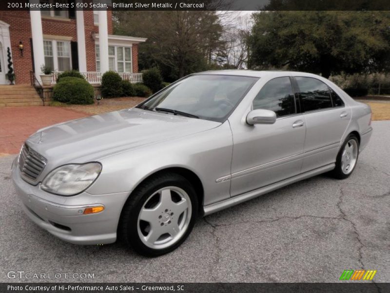 Brilliant Silver Metallic / Charcoal 2001 Mercedes-Benz S 600 Sedan