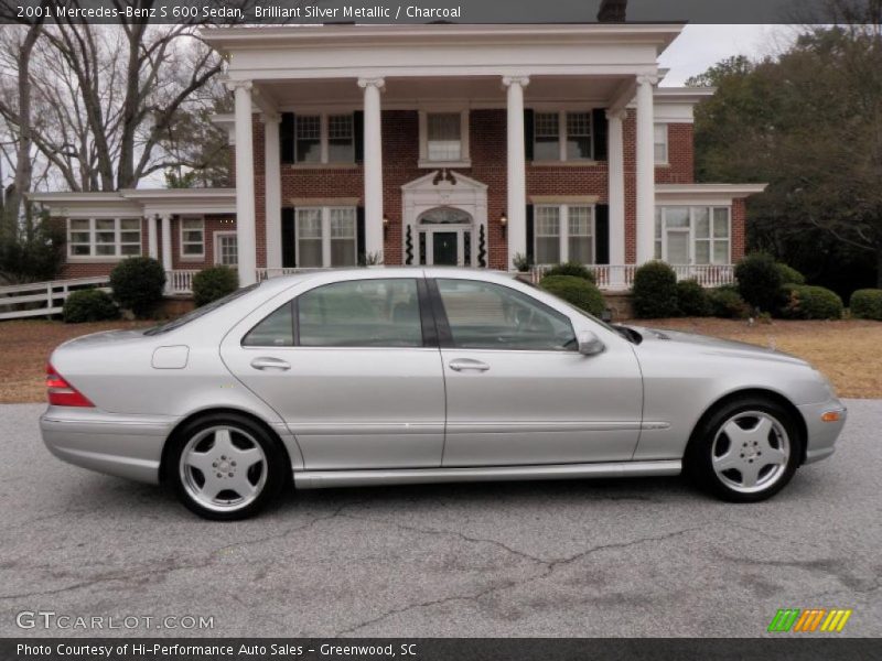 Brilliant Silver Metallic / Charcoal 2001 Mercedes-Benz S 600 Sedan