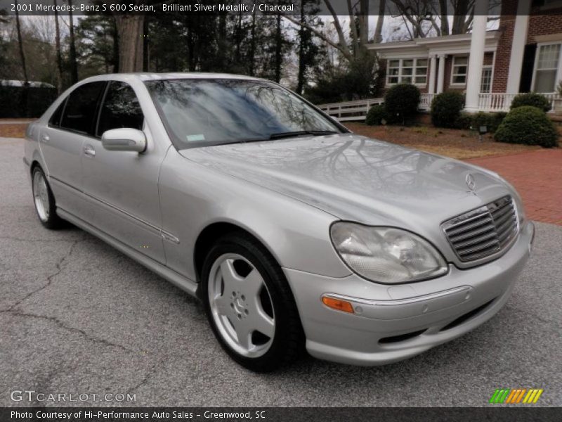 Brilliant Silver Metallic / Charcoal 2001 Mercedes-Benz S 600 Sedan