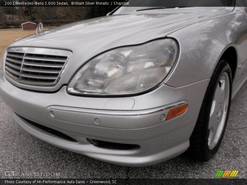 Brilliant Silver Metallic / Charcoal 2001 Mercedes-Benz S 600 Sedan