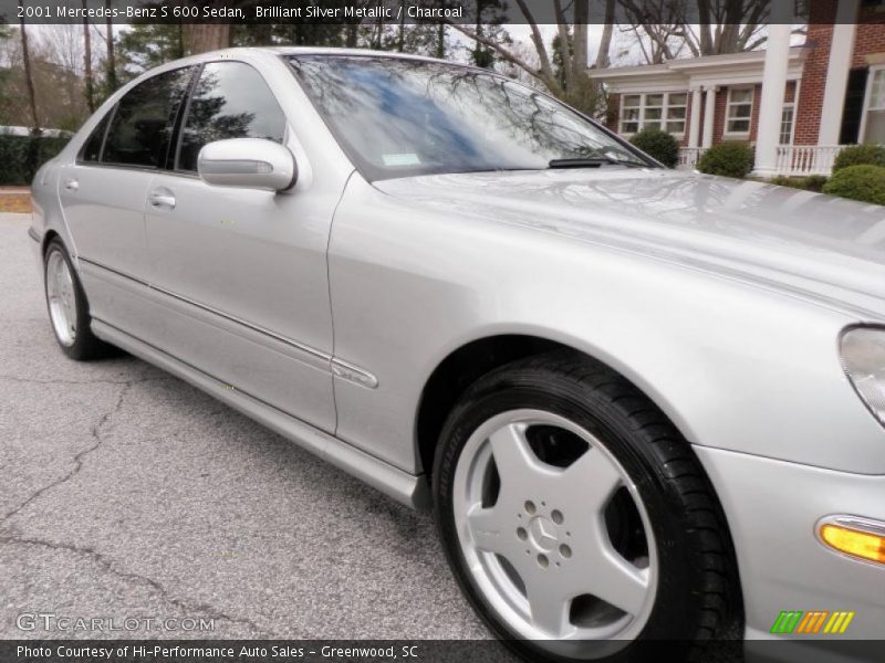 Brilliant Silver Metallic / Charcoal 2001 Mercedes-Benz S 600 Sedan