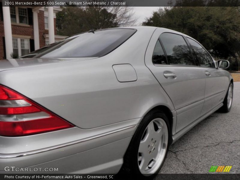 Brilliant Silver Metallic / Charcoal 2001 Mercedes-Benz S 600 Sedan