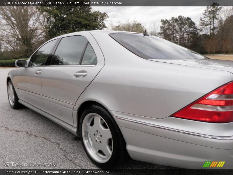 Brilliant Silver Metallic / Charcoal 2001 Mercedes-Benz S 600 Sedan