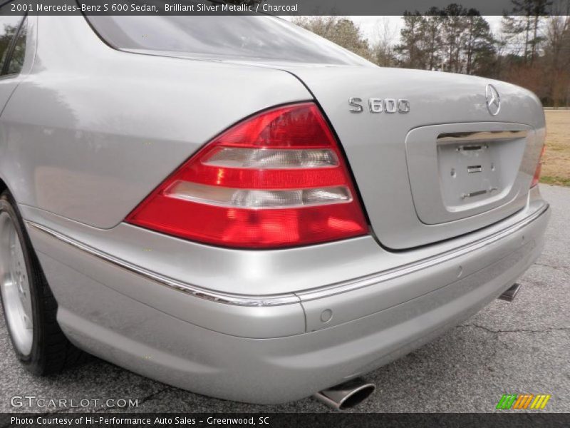 Brilliant Silver Metallic / Charcoal 2001 Mercedes-Benz S 600 Sedan