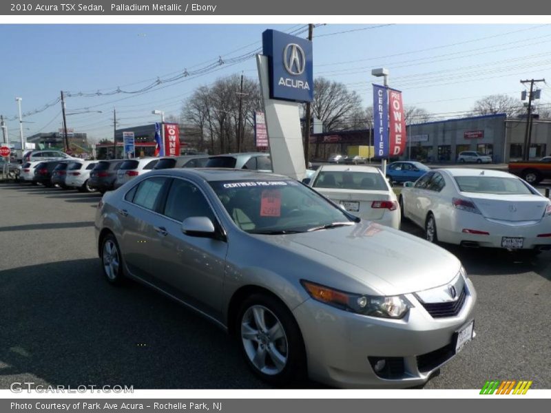 Palladium Metallic / Ebony 2010 Acura TSX Sedan