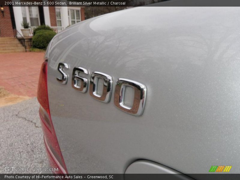 Brilliant Silver Metallic / Charcoal 2001 Mercedes-Benz S 600 Sedan