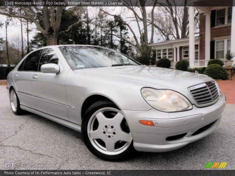 Brilliant Silver Metallic / Charcoal 2001 Mercedes-Benz S 600 Sedan