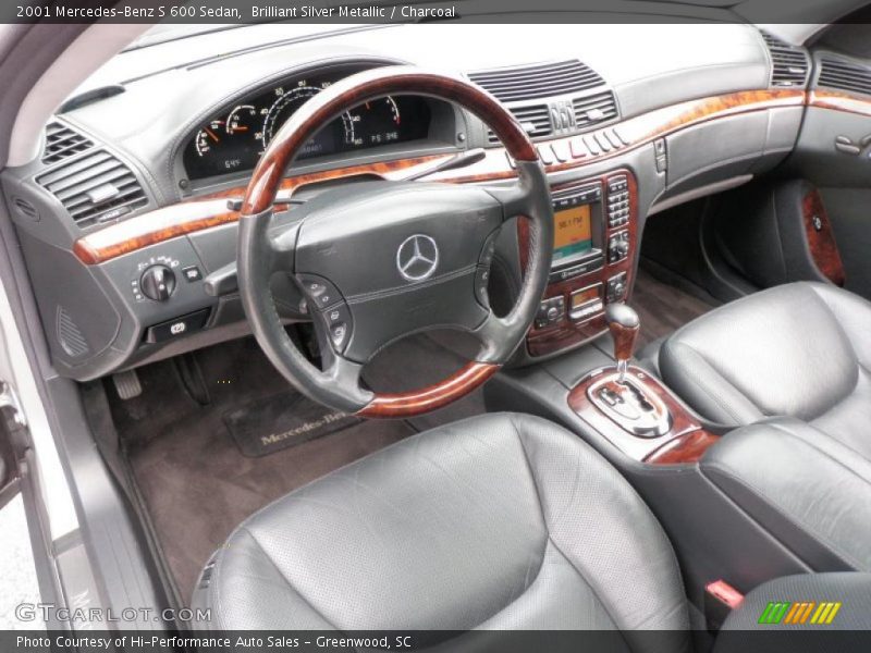 Brilliant Silver Metallic / Charcoal 2001 Mercedes-Benz S 600 Sedan