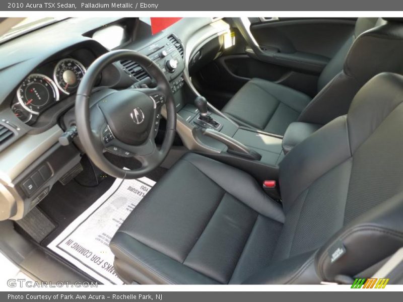 Palladium Metallic / Ebony 2010 Acura TSX Sedan