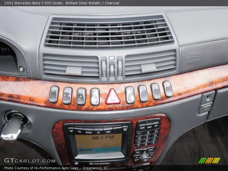 Brilliant Silver Metallic / Charcoal 2001 Mercedes-Benz S 600 Sedan