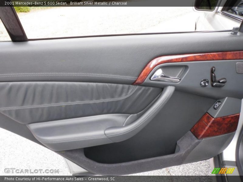 Brilliant Silver Metallic / Charcoal 2001 Mercedes-Benz S 600 Sedan
