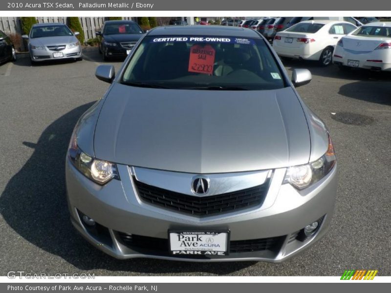 Palladium Metallic / Ebony 2010 Acura TSX Sedan