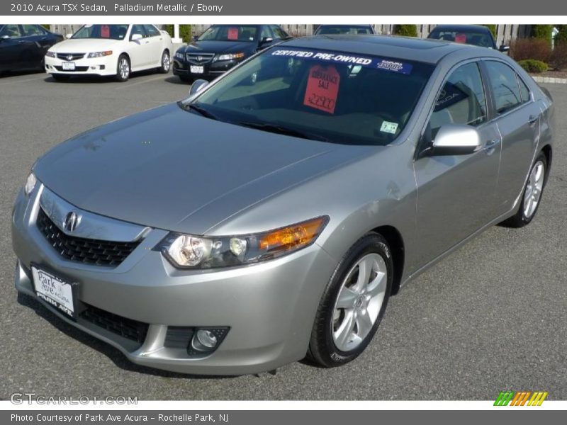 Palladium Metallic / Ebony 2010 Acura TSX Sedan