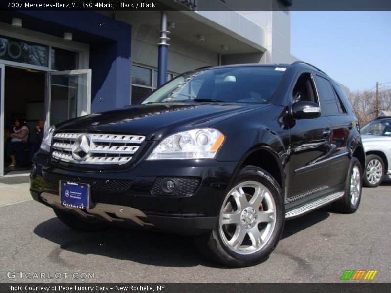 Black / Black 2007 Mercedes-Benz ML 350 4Matic