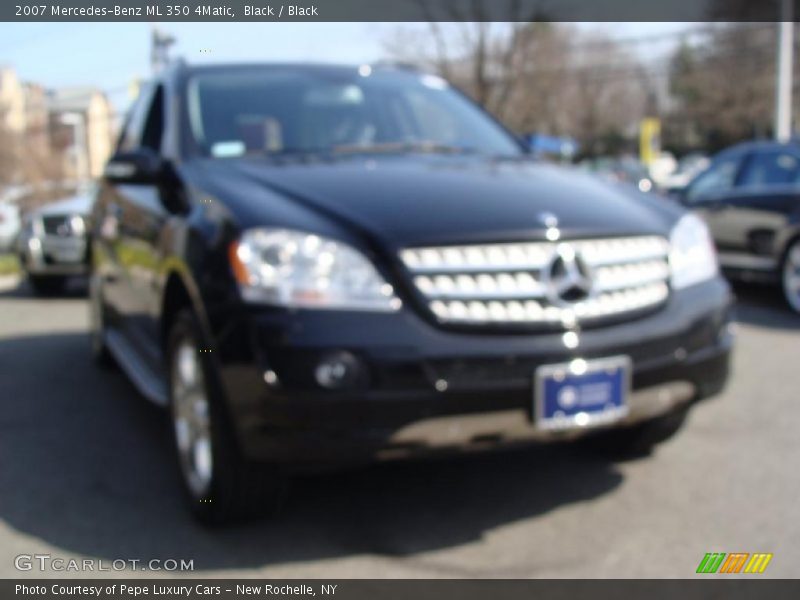 Black / Black 2007 Mercedes-Benz ML 350 4Matic