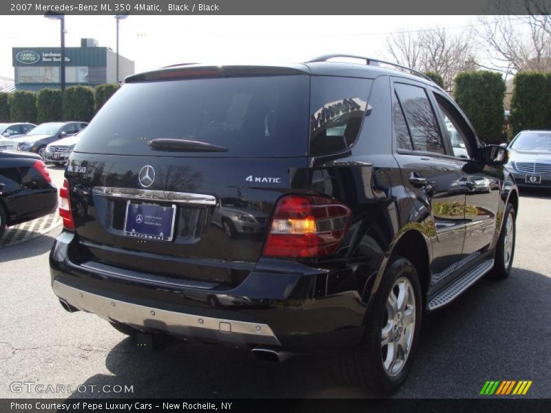 Black / Black 2007 Mercedes-Benz ML 350 4Matic