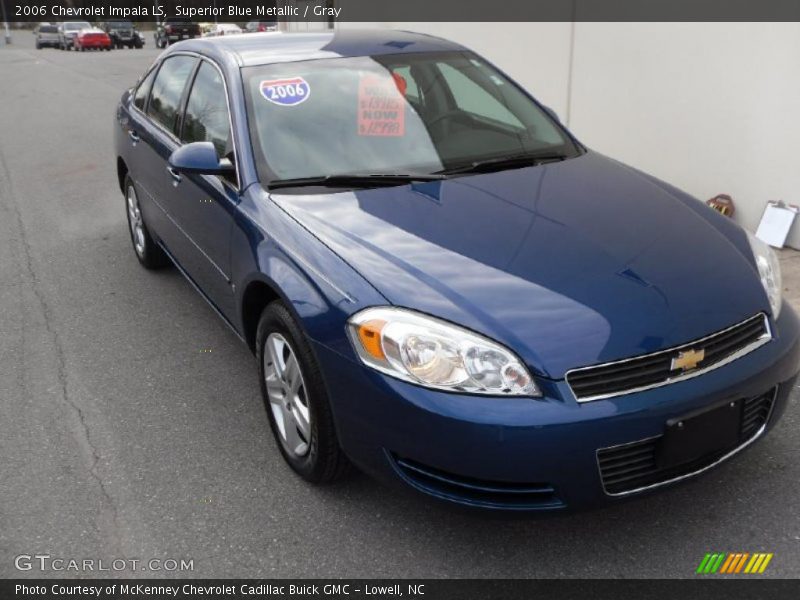 Superior Blue Metallic / Gray 2006 Chevrolet Impala LS