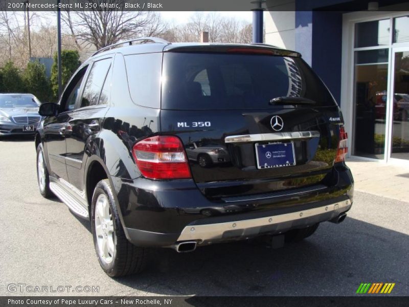 Black / Black 2007 Mercedes-Benz ML 350 4Matic