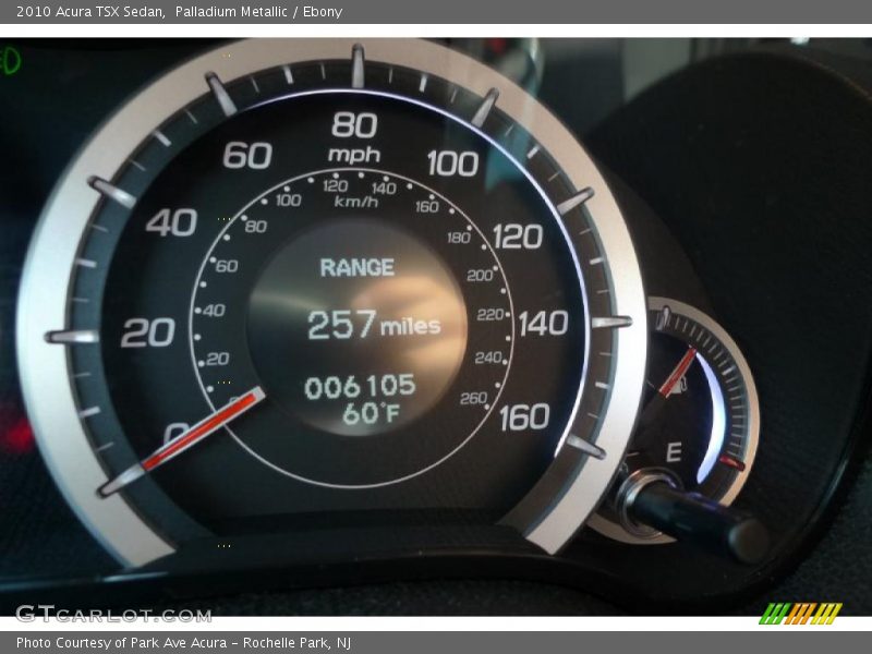 Palladium Metallic / Ebony 2010 Acura TSX Sedan