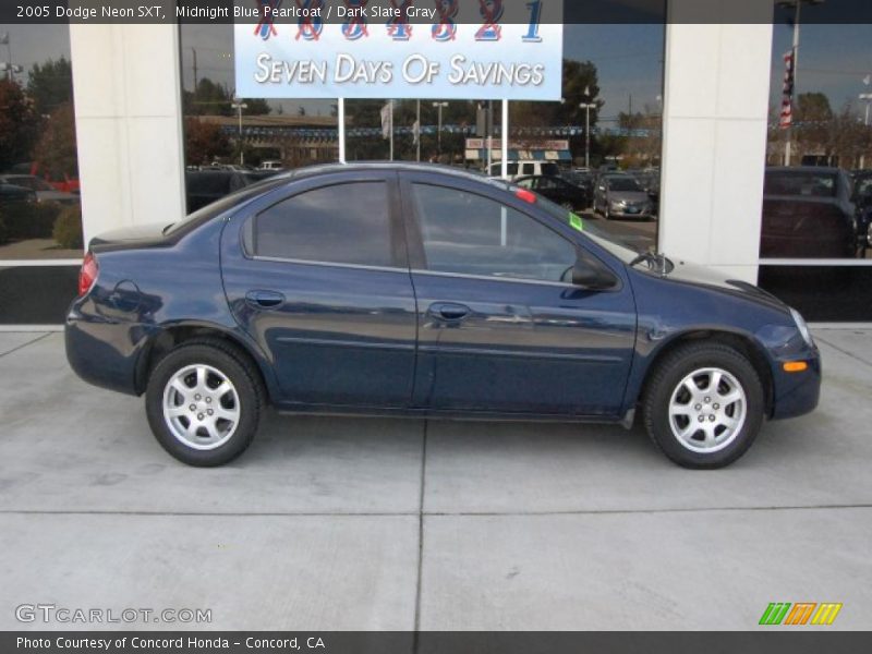 Midnight Blue Pearlcoat / Dark Slate Gray 2005 Dodge Neon SXT
