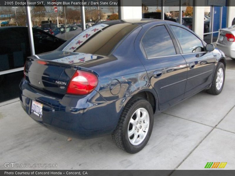 Midnight Blue Pearlcoat / Dark Slate Gray 2005 Dodge Neon SXT