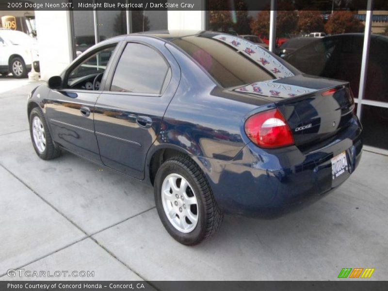 Midnight Blue Pearlcoat / Dark Slate Gray 2005 Dodge Neon SXT