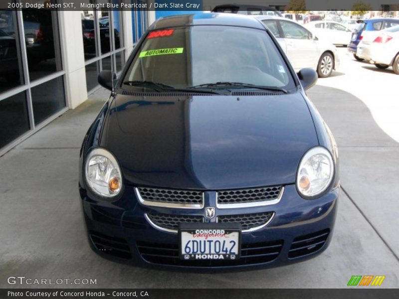 Midnight Blue Pearlcoat / Dark Slate Gray 2005 Dodge Neon SXT