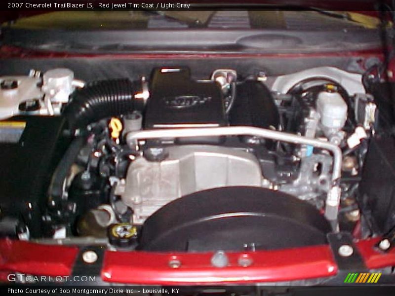 Red Jewel Tint Coat / Light Gray 2007 Chevrolet TrailBlazer LS