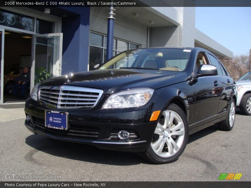 Black / Savanna/Cashmere 2008 Mercedes-Benz C 300 4Matic Luxury