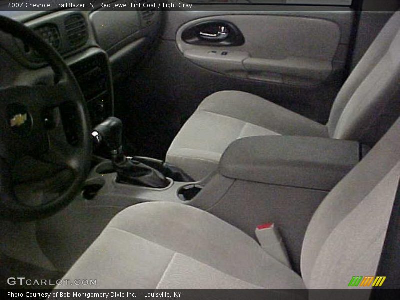 Red Jewel Tint Coat / Light Gray 2007 Chevrolet TrailBlazer LS