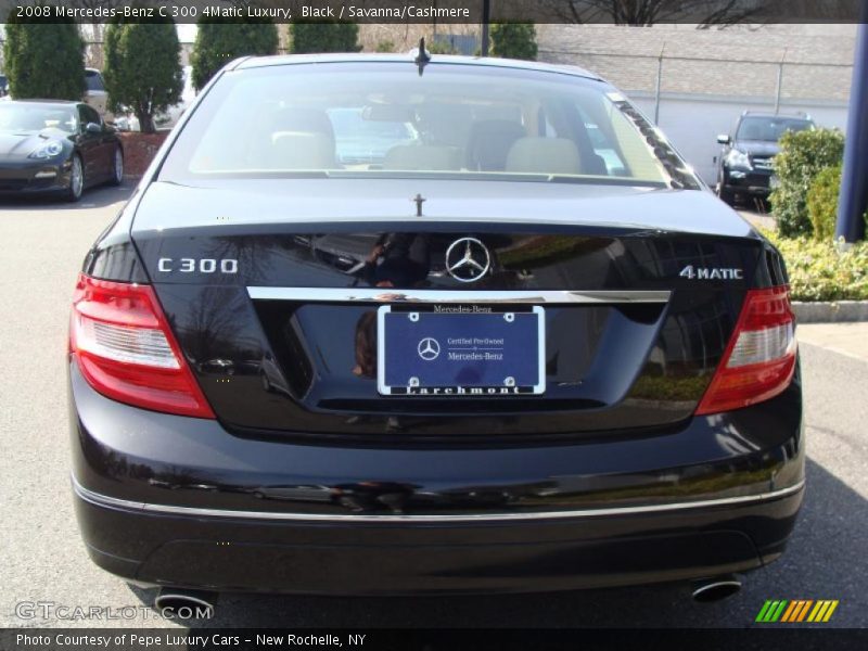 Black / Savanna/Cashmere 2008 Mercedes-Benz C 300 4Matic Luxury