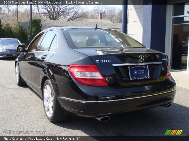 Black / Savanna/Cashmere 2008 Mercedes-Benz C 300 4Matic Luxury