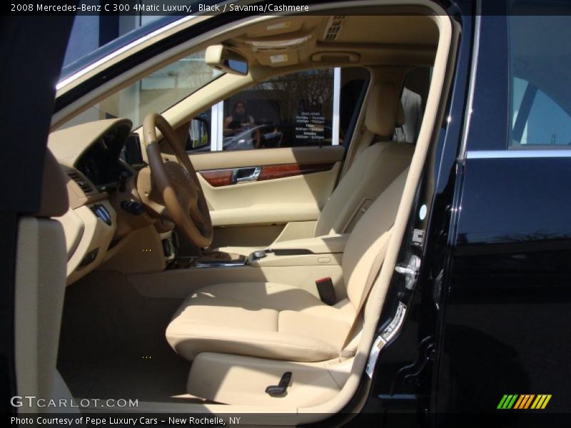 Black / Savanna/Cashmere 2008 Mercedes-Benz C 300 4Matic Luxury