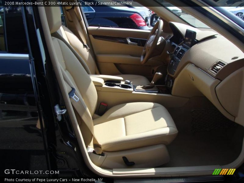 Black / Savanna/Cashmere 2008 Mercedes-Benz C 300 4Matic Luxury