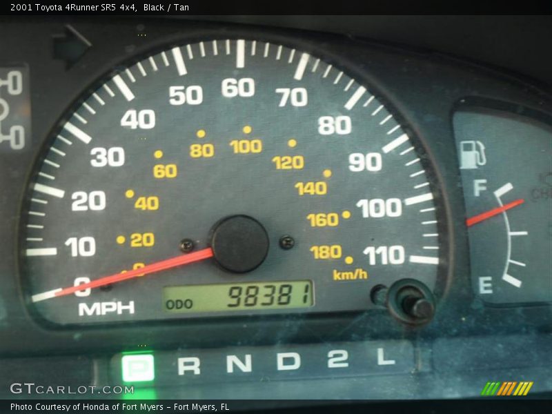 Black / Tan 2001 Toyota 4Runner SR5 4x4