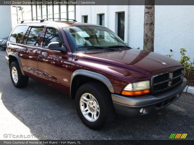 Dark Garnet Red Pearl / Sandstone 2002 Dodge Durango Sport