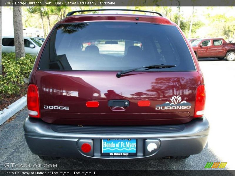 Dark Garnet Red Pearl / Sandstone 2002 Dodge Durango Sport