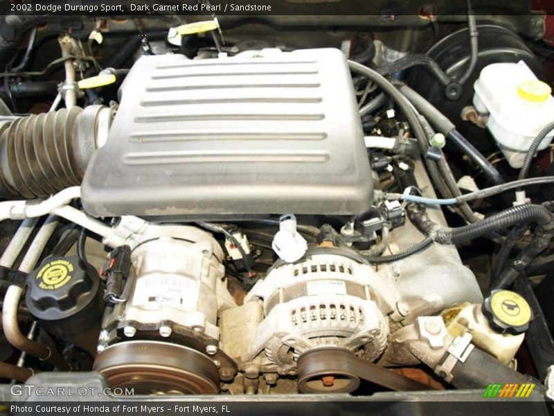 Dark Garnet Red Pearl / Sandstone 2002 Dodge Durango Sport