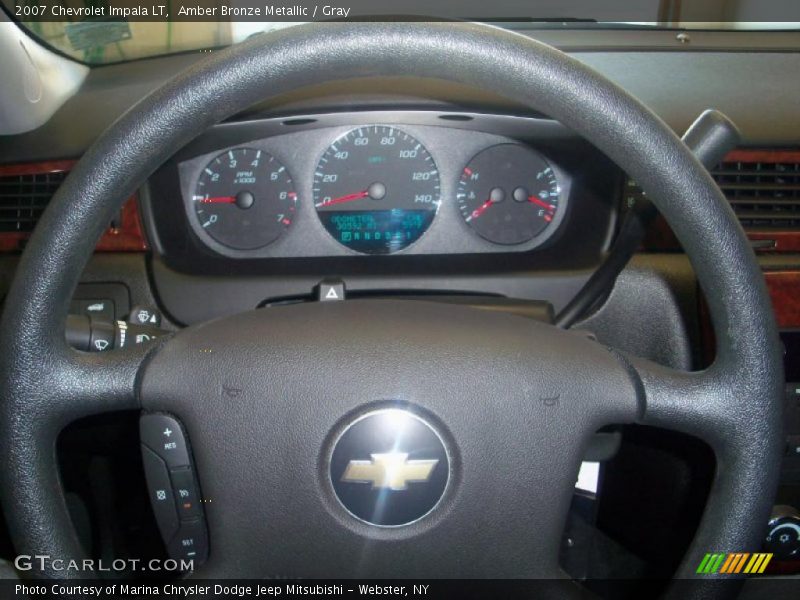 Amber Bronze Metallic / Gray 2007 Chevrolet Impala LT