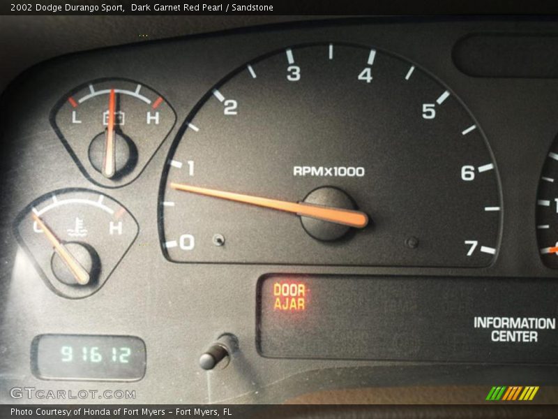 Dark Garnet Red Pearl / Sandstone 2002 Dodge Durango Sport