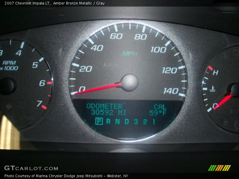 Amber Bronze Metallic / Gray 2007 Chevrolet Impala LT