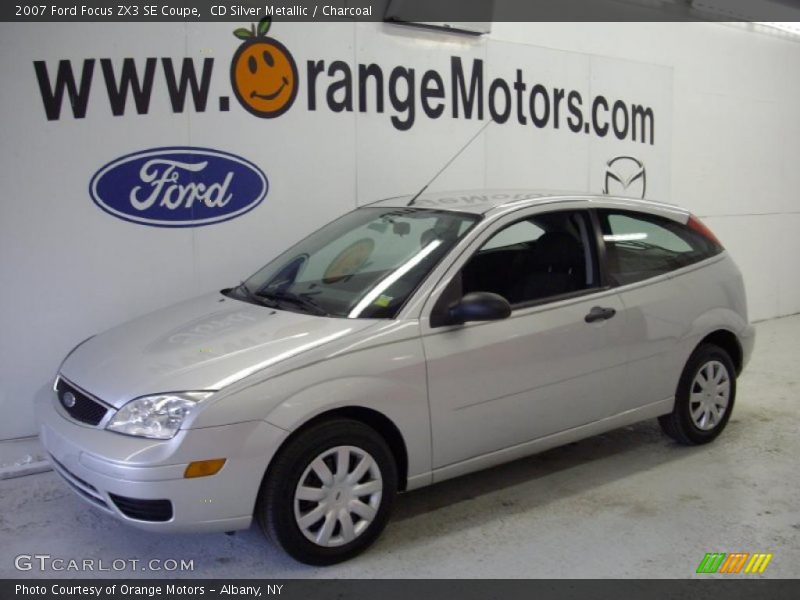 CD Silver Metallic / Charcoal 2007 Ford Focus ZX3 SE Coupe