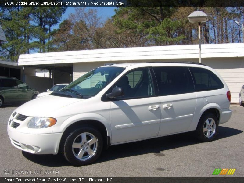 Stone White / Medium Slate Gray 2006 Dodge Grand Caravan SXT