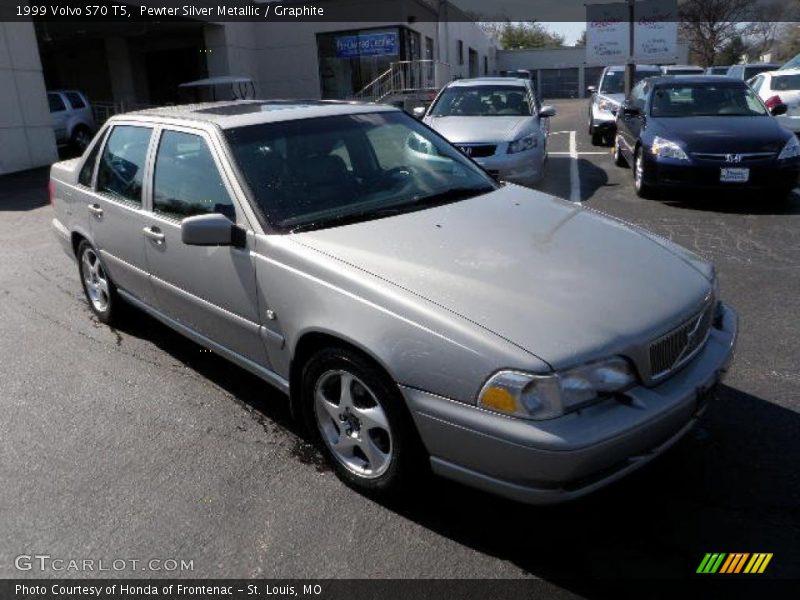 Pewter Silver Metallic / Graphite 1999 Volvo S70 T5