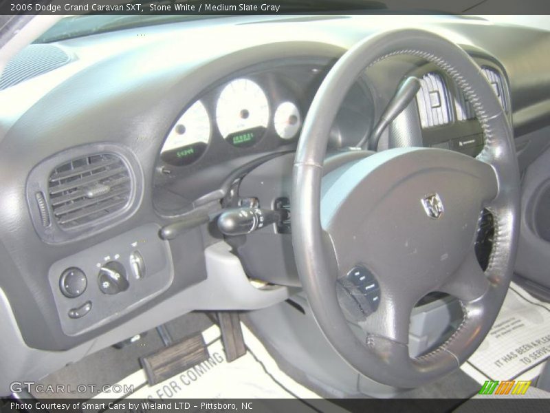 Stone White / Medium Slate Gray 2006 Dodge Grand Caravan SXT
