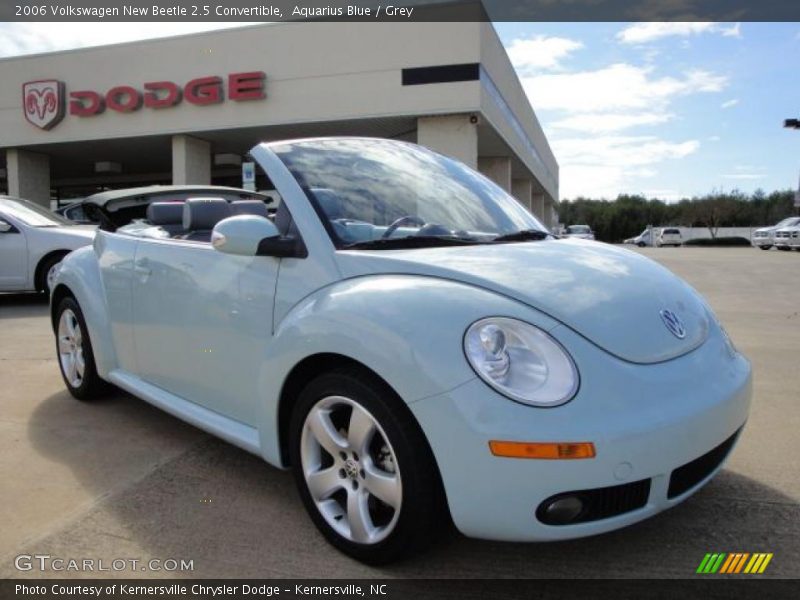 Aquarius Blue / Grey 2006 Volkswagen New Beetle 2.5 Convertible